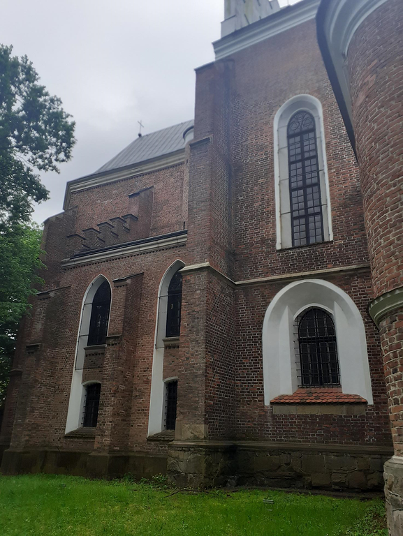 North side of the Church of St. Bartholomew in Drohobych (2021)