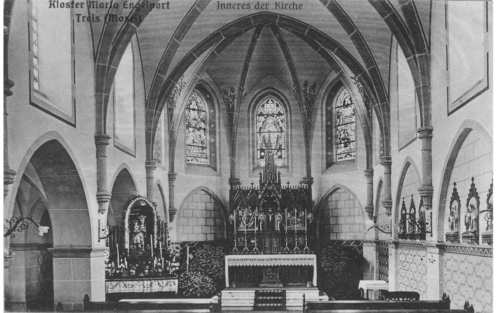 Historische Fotografie aus der Klosterkirche Maria Engelport bei Treis-Karden (ab 1913)