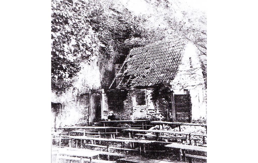 Historische Fotografie des Gästehauses an der Felseneremitage bei Bretzenheim (um 1890)