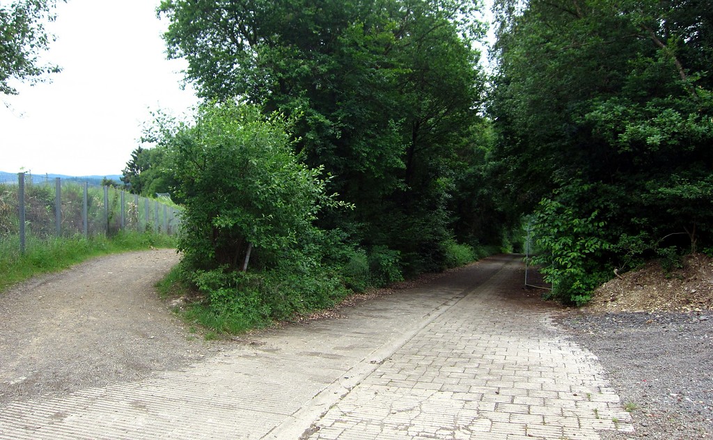 Das obere Ende der Steilstrecke im Bereich des Streckenabschnitts "Hohe Acht" an der Nürburgring-Nordschleife (2015).