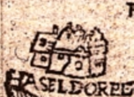 Burg und Gut Haseldorf - Kartenausschnitt Marcus Jordanus von 1559