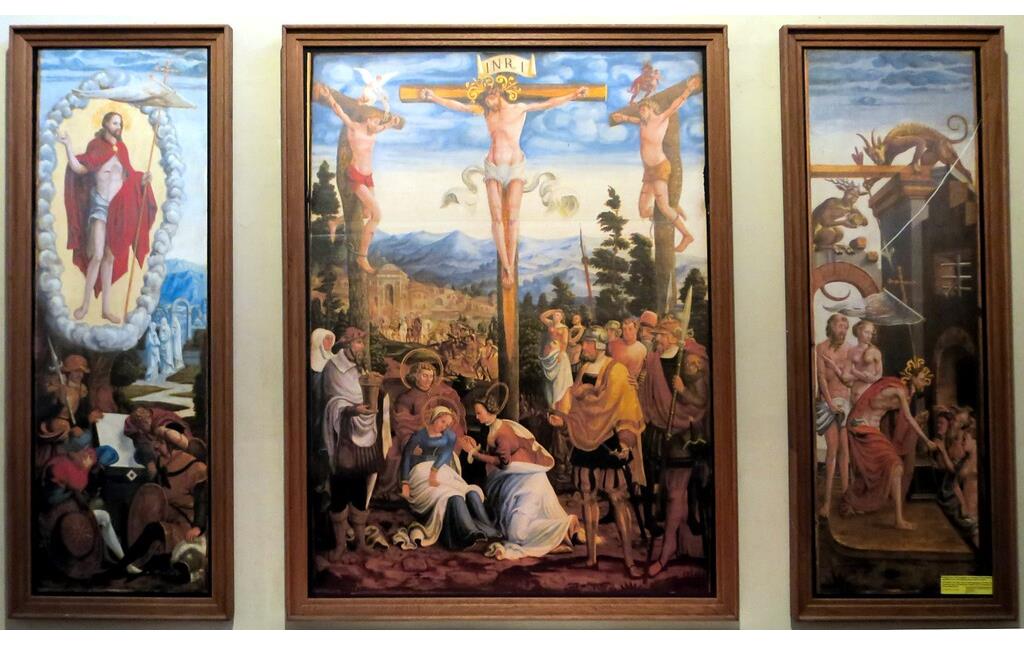Triptychon in der Pfarrkirche Sankt Johannes der Täufer in Treis (2022)