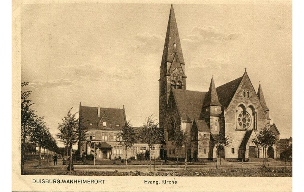 Ansicht der Evangelischen Gnadenkirche in Duisburg-Wanheimerort (1909)