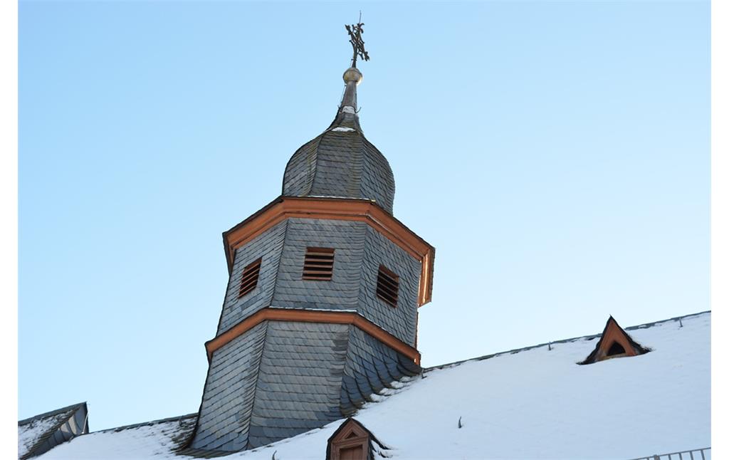Kleinerer Turm der evangelischen Kirche Seibersbach (2017)