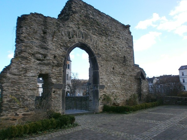 Der Eingang zum Römerkastell in Boppard am Rhein (2014)