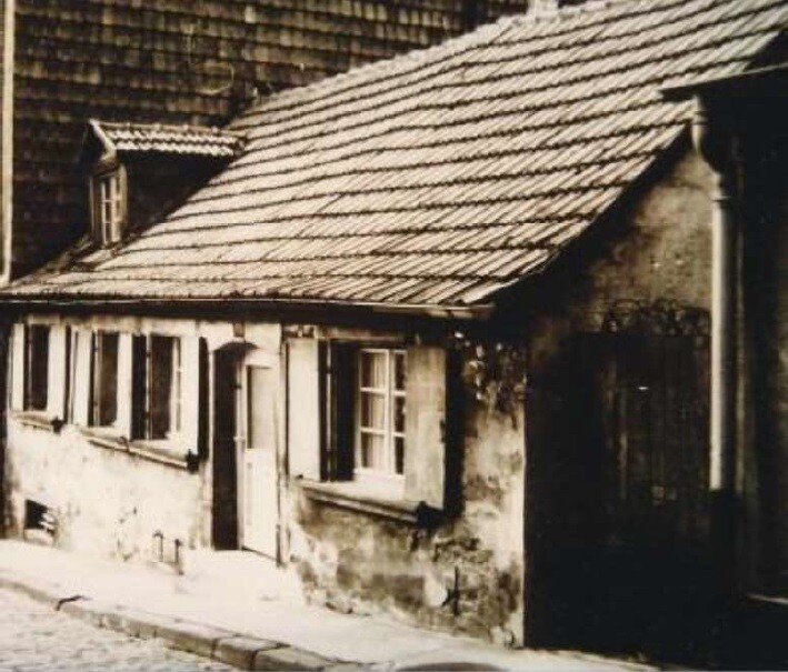 Historische Fotografie des Wohnhauses in der Kaffeegasse Nr. 12 in Pirmasens (um 1900)