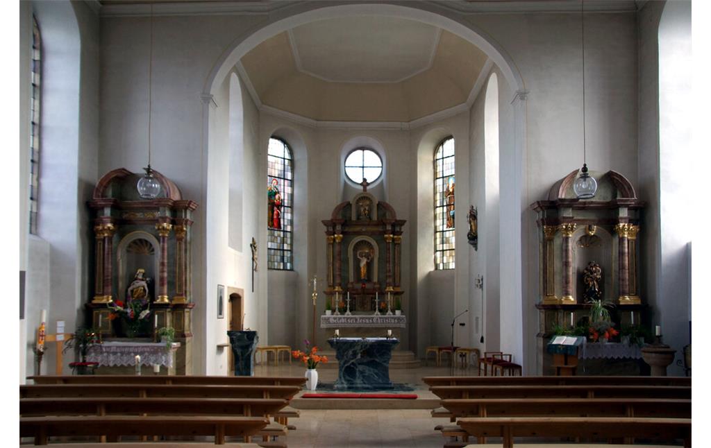 Innenraum der Kirche Sankt Gallus in Großfischlingen (2019)
