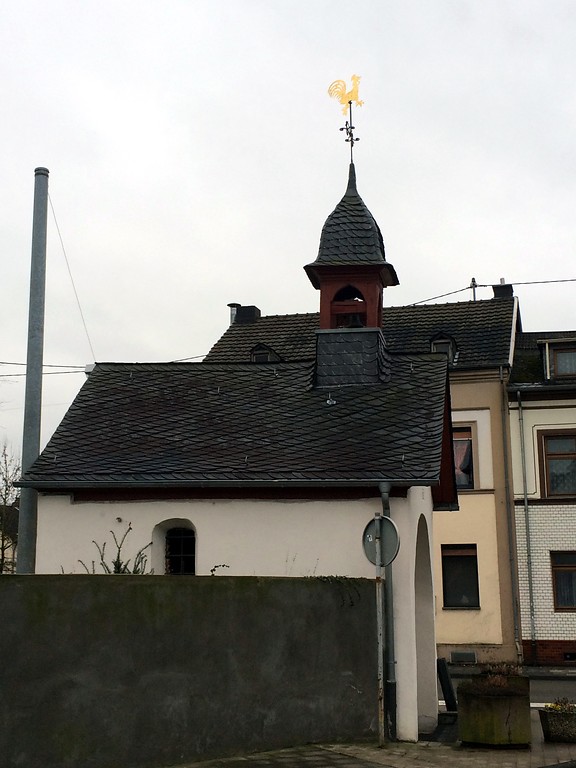 Seitenansicht der Sankt Sebastianus Kapelle in Engers, so genannte Pestkapelle in der Bendorfer Straße (2015).