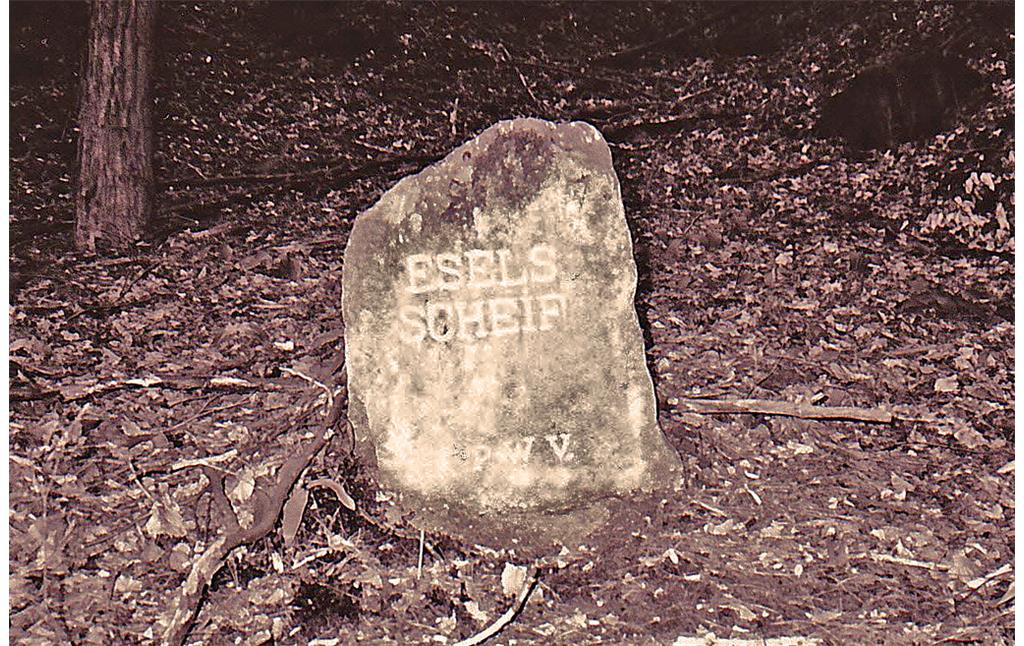 Ritterstein Nr. 4 "Eselsscheif" südlich von Bobenthal (1993)