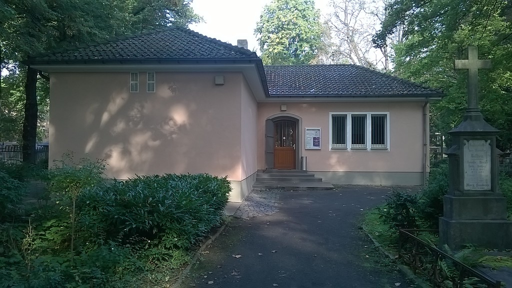 Gebäude der Friedhofsverwaltung auf dem Alten Friedhof in Bonn-Nordstadt.