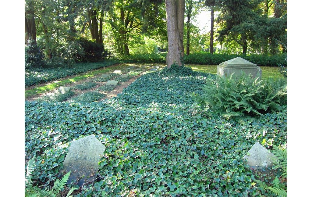 Gräberfeld des Jüdischen Friedhofs auf dem Viersener Kommunalfriedhof (2013).