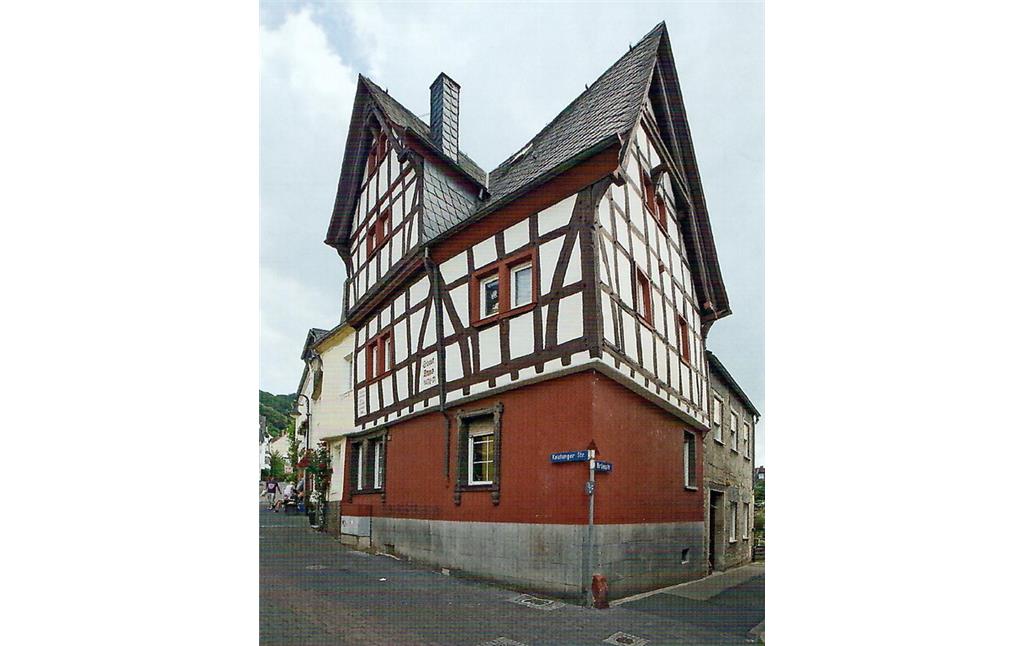 Spätmittelalterliches Fachwerkhaus in der Hirtenstraße 1 in Koblenz-Lay