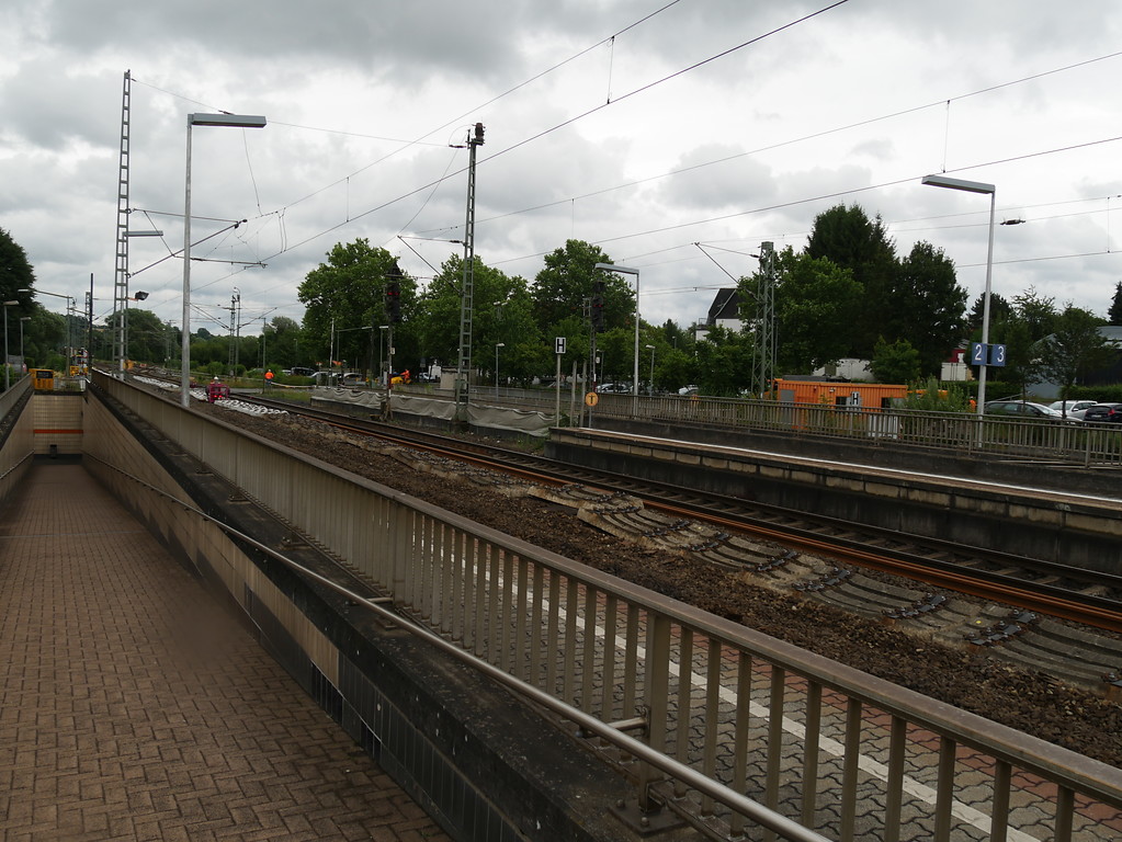 Gelände des Bahnhofs Limburg-Eschhofen (2017)