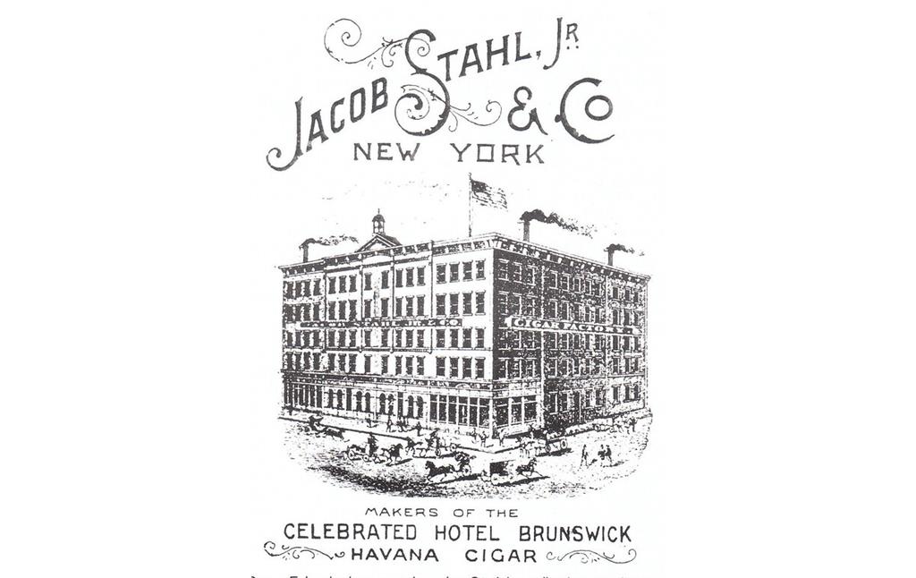 Zigarrenfabrik von Stahl in New York (um 1900)