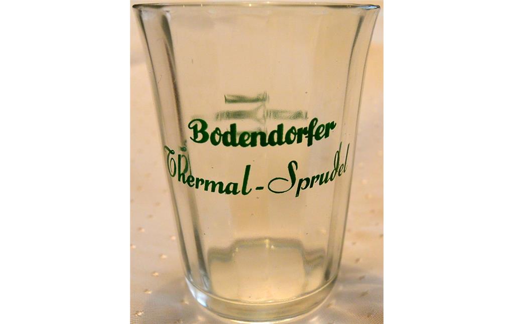 Glas des Bodendorfer Thermal-Sprudel (um 1960)
