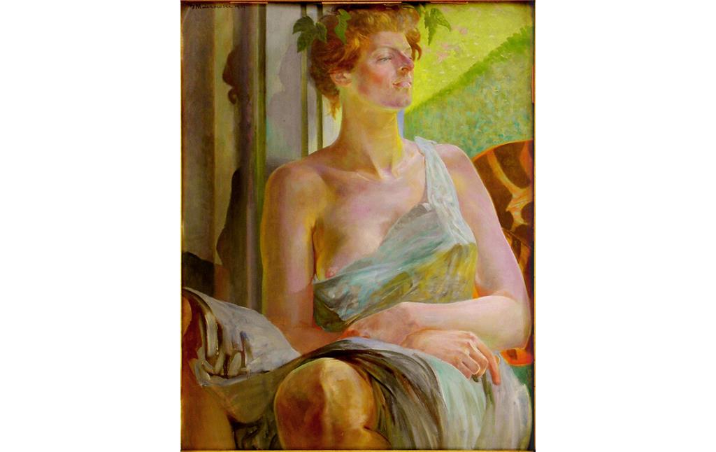 Bacchante, portrait of Maria Bal (Balowa) by Polish Symbolist painter Jacek Malczewski (1854-1929)