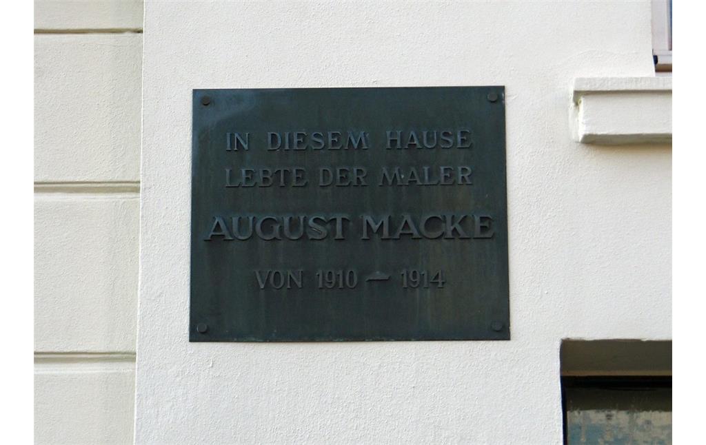 Hinweistafel am August Macke Haus, Bonn (2012)