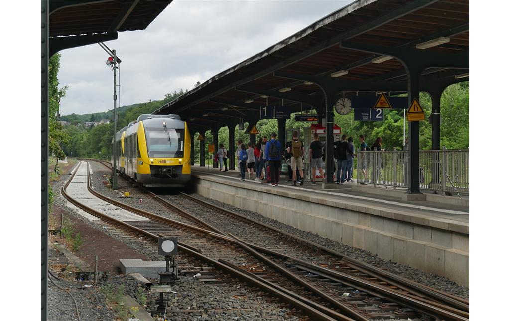 Bahnhof mit Gleisplan N Weilburg Hessen 4S 