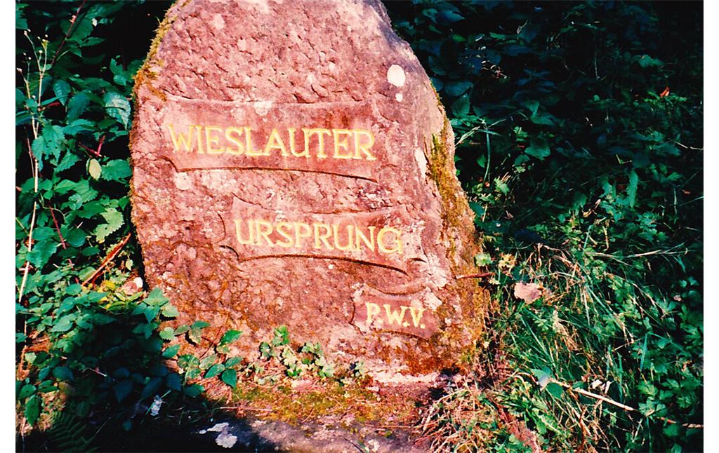 Ritterstein "Wieslauter Ursprung" bei Merzalben (1999)