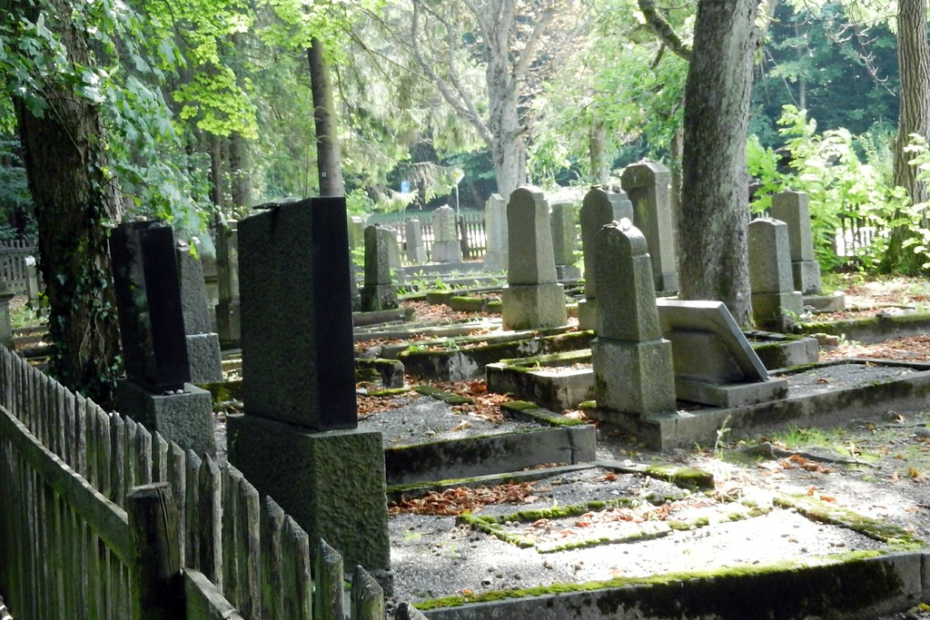 Jüdischer Friedhof Kastellaun, Blick von außen über das Gräberfeld (2017)