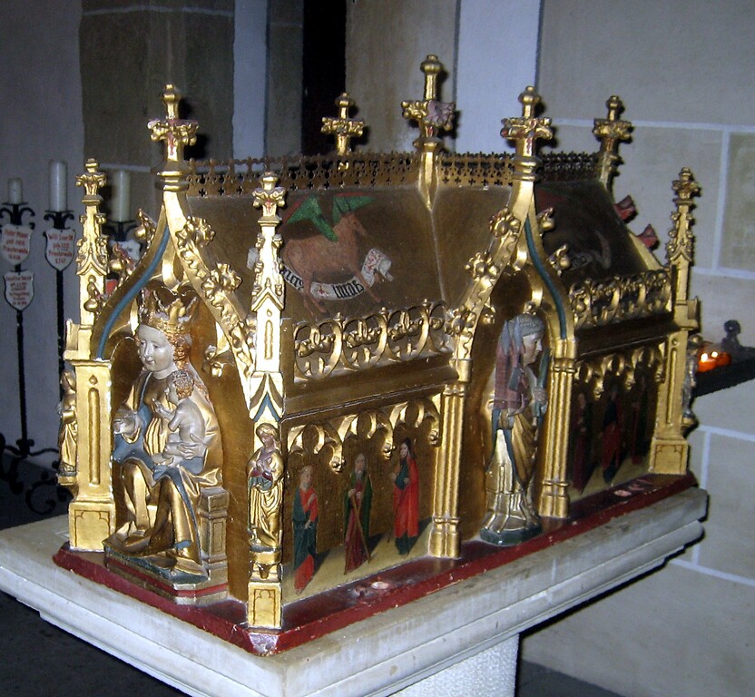 Der Castorschrein mit den Gebeinen des Heiligen in der Stiftskirche St. Castor in Karden (2010)