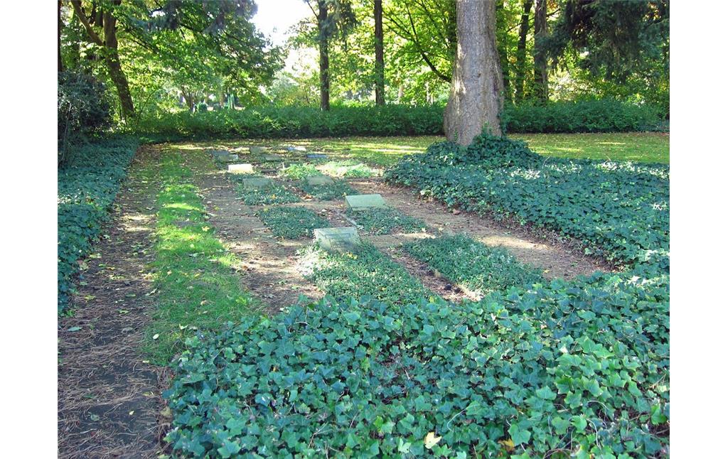 Das Gräberfeld des Jüdischen Friedhofs auf dem Viersener Kommunalfriedhof (2013).