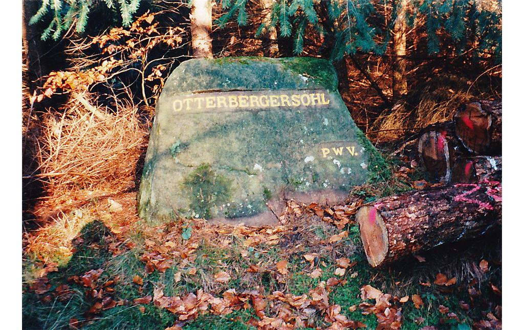 Ritterstein Nr. 139 "Otterbergersohl" nordöstlich von Mölschbach (2018)