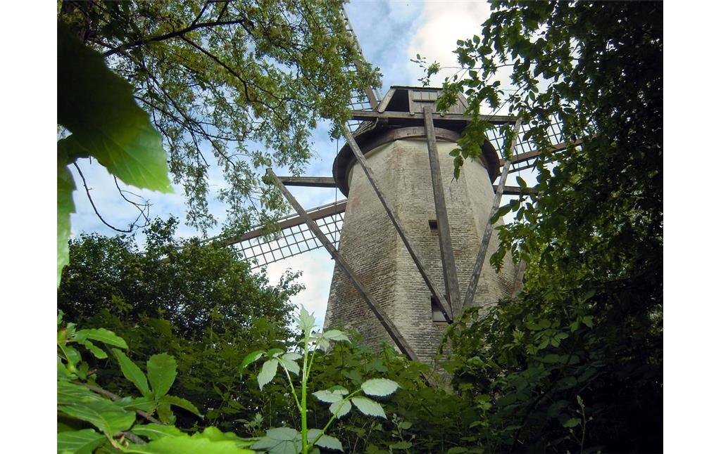 Lohmanns Mühle in Duisburg-Baerl (2016), Rückansicht.