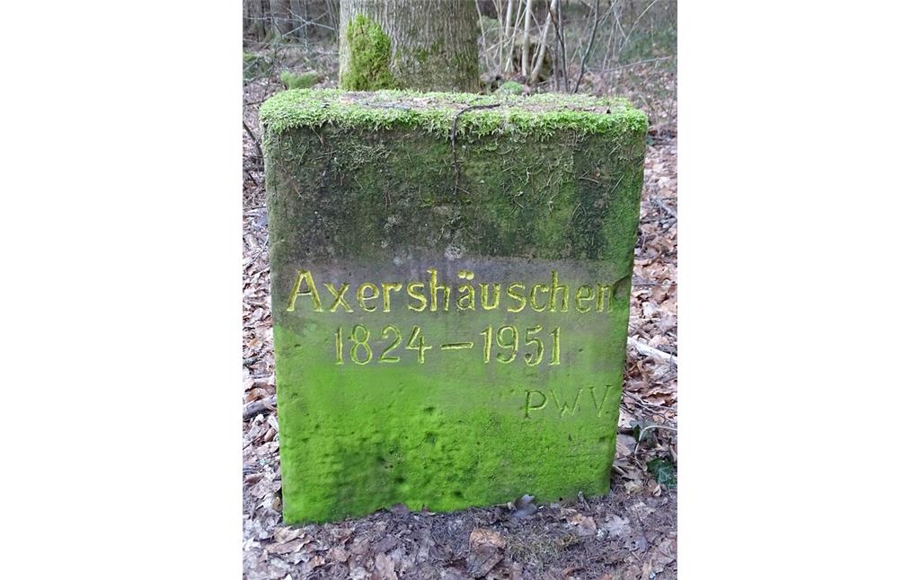 Ritterstein Nr. 157 "Axershäuschen 1824-1951" bei Kaiserslautern (2019)