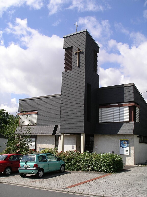 Heutige evangelische Christuskirche in der Rathenaustraße in Plaidt (2021)