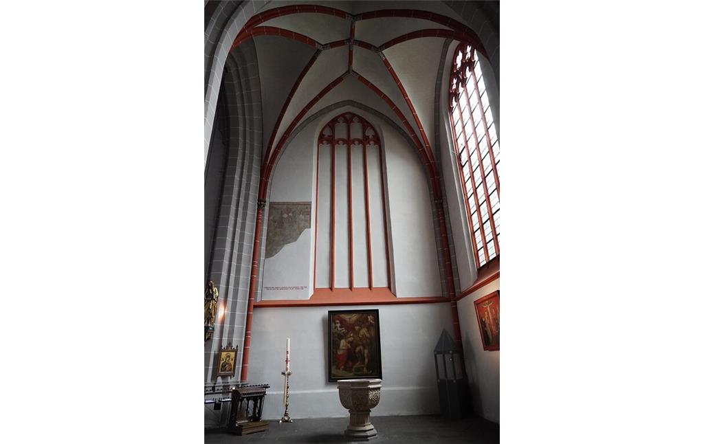 Taufstein in der Wallfahrtskirche Sankt Peter und Paul in Kranenburg (2021)