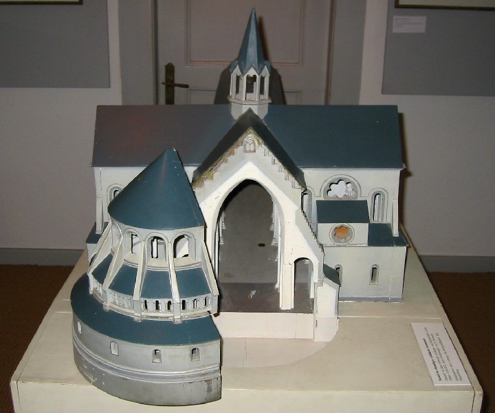 Modell der Abteikirche Heisterbach im Siebengebirgsmuseum Königswinter (2010)