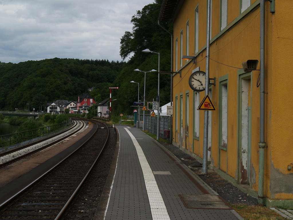 Bahnhofsgelände des Bahnhofs Aumenau in Villmar-Aumenau (2017)