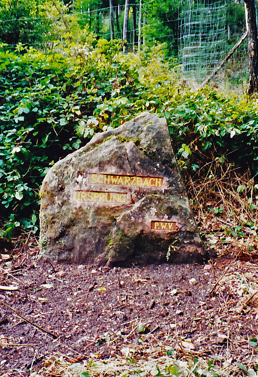 Ritterstein Nr. 245 Schwarzbach Ursprung südwestlich von Johanniskreuz (2001)