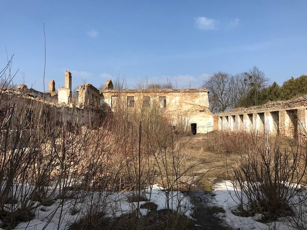 Inside of former Novozaslav Castle (2021)