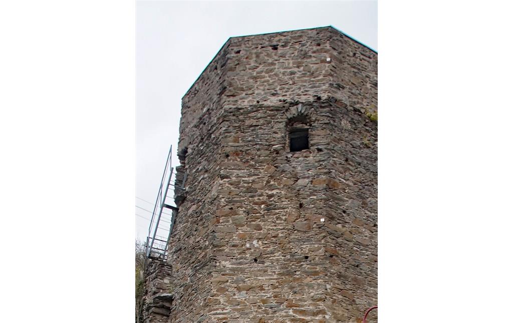 Der ehemalige Eingang am Schiefen Turm von Dausenau (2022)