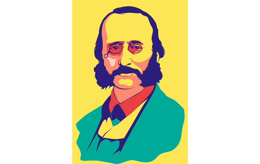 Porträt des Komponisten Jacques Offenbach (1819-1880), Pressebild zum Jacques-Offenbach-Jahr 2019