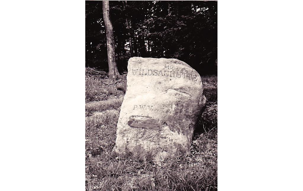 Ritterstein Nr. 50 "Wildsauhütte" am Hanseck (1993)