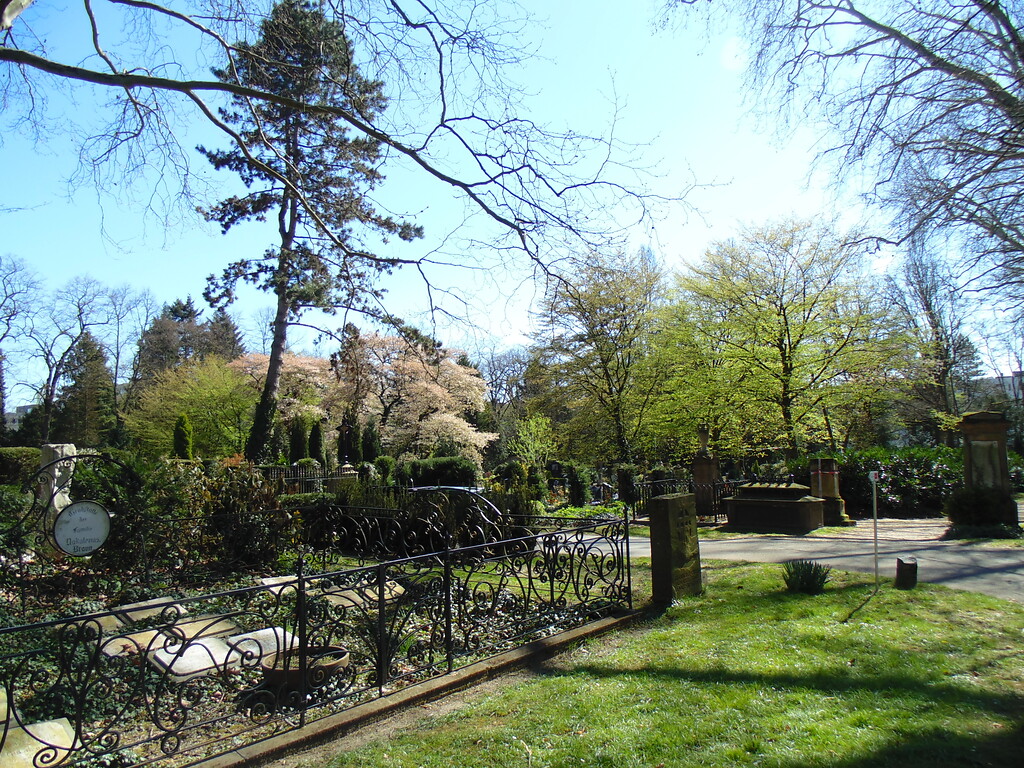 Impression der Parkanlage des Melatenfriedhofs in Köln-Lindenthal (2020)