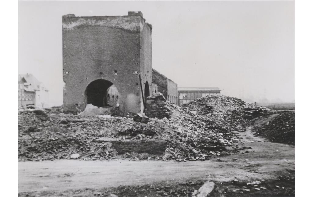 Historische Fotografie vom Abbruch der Mülhofener Hütte in Bendorf (1933/34)