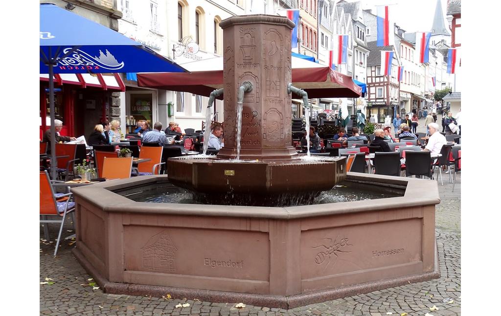 Marktbrunnen auf dem Großen Markt in Montabaur (2014)