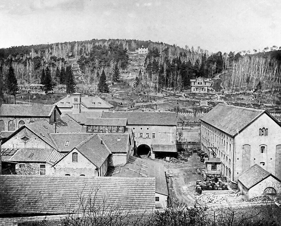 Eisenwerk Gienanth in Eisenberg und Landschaftspark Friedrich von Gienanth (1880).