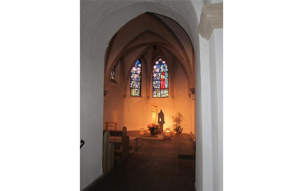 Essen, Karmelitinnenkirche in Stoppenberg. Blick in die Kapelle (2017)