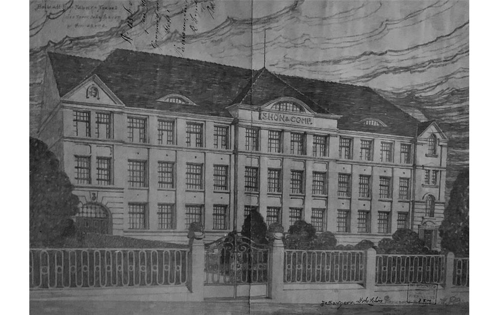 Fabrikgebäude der Firma Schön (Grundbau), Teichstraße 19 in Pirmasens (1914)