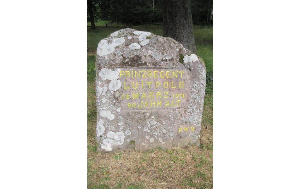 Ritterstein Nr. 70 "Prinzregent Luitpold 12. Maerz 1911 90 Jahre alt" bei Hermersbergerhof (2018)