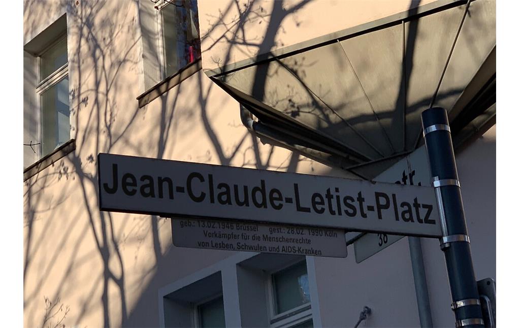 Der Jean-Claude-Letist-Platz in Köln-Altstadt-Süd (2021)