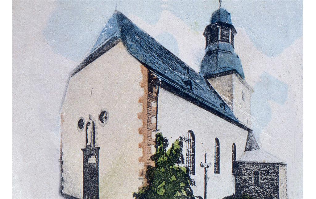 Katholische Kirche Maria Himmelfahrt in Dörrebach (um 1900)