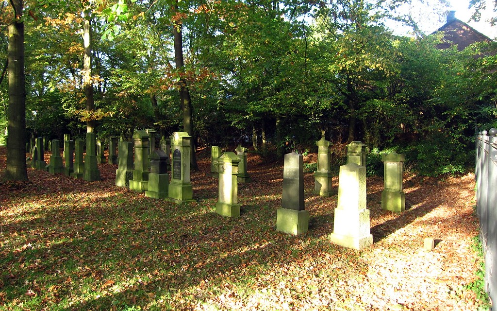 Gräberfeld auf dem Judenfriedhof Kamperlings in Kempen-Oedt (2013)