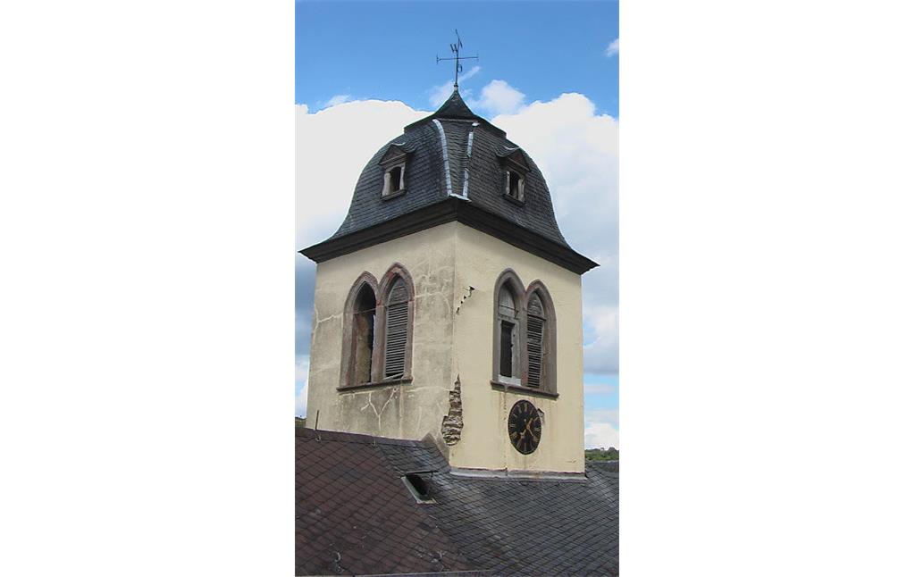 Turm mit Wetterfahne am Kloster Marienberg in Boppard (2009)