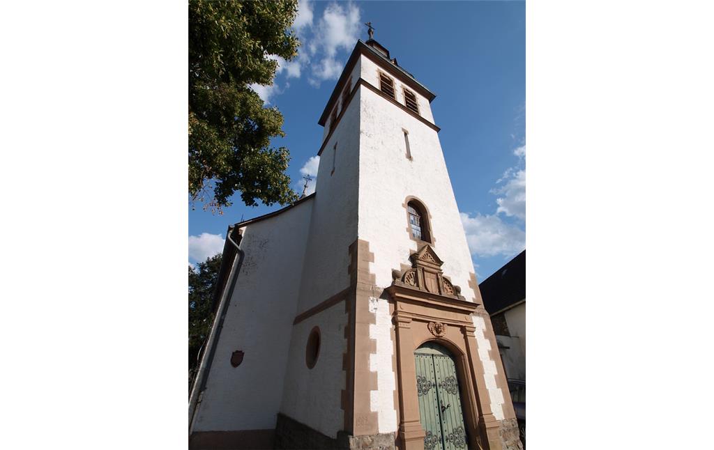Frontansicht der evangelischen Kirche Seibersbach (2012)
